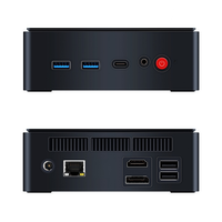 Nueva Oficina Hogar Mini PC Intel N100 Quad Core 2.5GbE Lan RJ45 HD DP Tipo-C USB3.0 Auricular WiFi6 PC de escritorio