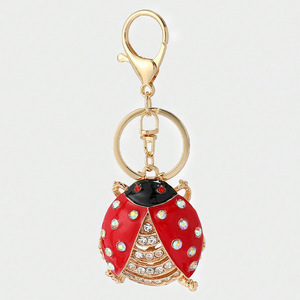 Käfer-Schlüsselanhänger Großhandel Strass-Insekten-Anhänger Kristall-Taschenanhänger Geschenk für Frauen Autoschlüssel - Product Image 2