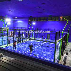 Juego completo de fabricantes de cancha de Pádel panorámica al aire libre precio de fábrica Cancha de pedal para uso en centro deportivo 2023 - Product Image 1