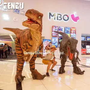 Traje de dinosaurio para fiesta de Hiddden piernas increíble