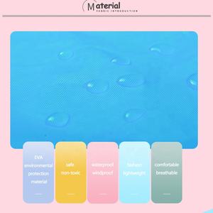 معطف واق من المطر رمادي اللون أكثر سمكًا وقابل لإعادة الاستخدام، سترة بونشو للأطفال من الأولاد والبنات - Product Image 6