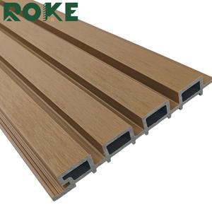 Revêtement mural extérieur imperméable ROKE, panneau décoratif rainuré, panneau mural extérieur décoratif WPC - Product Image 6