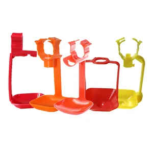 Chicken feeder and drinker poultry automatic feeding line nipple drinker with square cup hanging cups