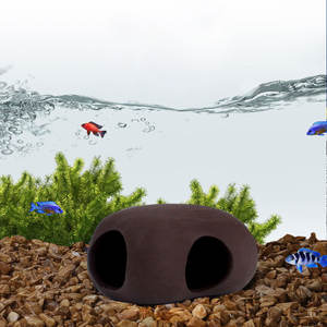 水槽用装飾陶器、景観用紫粘土鉢、水槽用穴あき装飾 - Product Image 4