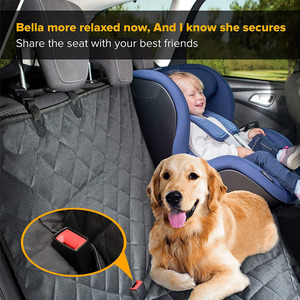 SinSky - Funda Protectora para Asiento de <span class=keywords><strong>Coche</strong></span> para Mascotas, Impermeable, Resistente a los Arañazos, Antideslizante, para Coches SUV, con Ventana de Malla para Ver el <span class=keywords><strong>Perro</strong></span> - Product Image 4