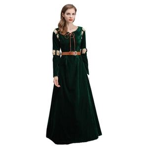 Halloween mujer verde vestido largo valiente leyenda personaje Melinda Cosplay disfraz con <span class=keywords><strong>princesa</strong></span> - Product Image 5
