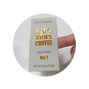 Groothandel johnie walker gold label-Bulk Custom Afpelbare Lijm Drank Verpakking Papier Goud Foliedruk Label Reliëf Sticker