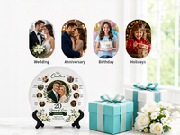 Assiette en céramique personnalisée PYD Life de 8 pouces, impression par sublimation, finition profonde, photo couleur, vaisselle personnalisée, vente en gros
