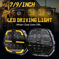 Raych R06 7/9 Zoll LED-Fahrlicht 120W 160W Weiß + Blitz DRL LED Offroad-Arbeitsleuchte für Jeep UTV LKW