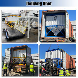 Tipo di contenitore orizzontale mobile rettangolare Silos di stoccaggio cemento con nastro trasportatore a vite per la vendita <span class=keywords><strong>Silo</strong></span> di sabbia Fly Ash prezzo - Product Image 4