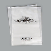 Emballage en plastique personnalisé écologique, sac à fermeture éclair transparent en EVA givré pour vêtements, t-shirts