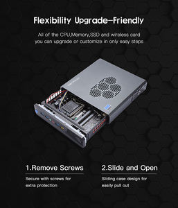 Mini PC de bureau Core I5 8300H |   16 Go de RAM DDR4, 256 Go de SSD, double écran 4K, HD+VGA |   Ordinateur <span class=keywords><strong>compact</strong></span> pour la maison, l'éducation et les affaires - Product Image 4