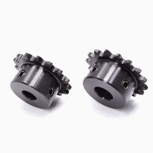Yimihelong Pignon à 2 points 04C 10/11/12/13/14/15/16/17 Engrenage industriel en acier au carbone S45C Noir standard - Product Image 3