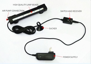 24cm Kunststoff 12V Steuerung LED Luftblase <span class=keywords><strong>Aquarium</strong></span> Licht für Atman Luftpumpen <span class=keywords><strong>tank</strong></span> - Product Image 4