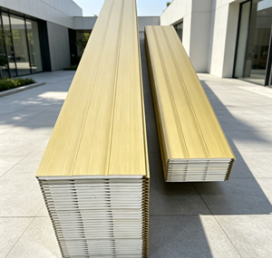Revêtements extérieurs en métal écologiques sculptés, imperméables et isolants thermiquement pour maisons rurales et installations touristiques - Product Image 1