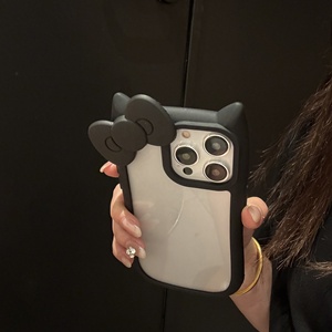 <span class=keywords><strong>Prix</strong></span> <span class=keywords><strong>d</strong></span>'usine, coque de <span class=keywords><strong>téléphone</strong></span> rigide transparente antichoc avec oreilles de chat 3D, mignonne, pour iPhone 16 15 Pro Max - Product Image 5