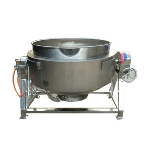 หม้อต้มซุป/โจ๊กอุตสาหกรรม สเตนเลสสตีล ขนาด 50 ลิตร - 1000 ลิตร แบบมีแจ็คเก็ตสำหรับผสมและปรุงอาหาร - Product Image 2