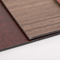Panneau Acm 4X8 Pieds Texture en bois résistante au feu Panneau composite en aluminium Revêtement mural extérieur intérieur Façade Panneau métallique