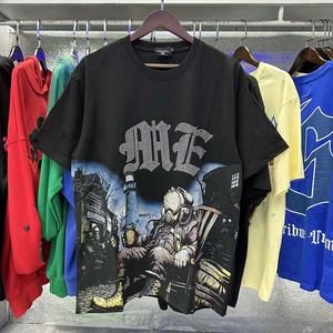 เสื้อยืดผู้ชายคุณภาพสูง สตรีทแวร์ ลายกราฟิกผสมผสาน แฟชั่นกีฬา แบรนด์ดีไซเนอร์ เสื้อยืด MIXED EMOTION สำหรับผู้ชาย - Product Image 3