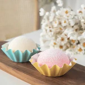 Bán buôn sóng cupcake lót loe cupcake Baking cup wrappers Giấy không thấm mỡ Brioche Khuôn Muffin Lót kết thúc tốt đẹp trường hợp