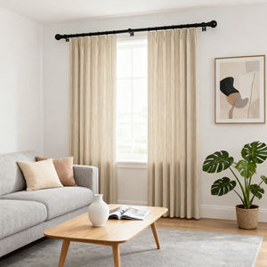 Juego <span class=keywords><strong>de</strong></span> Barras para Cortinas Decorativas Modernas <span class=keywords><strong>de</strong></span> 28-48 Pulgadas, 5/8 Pulgadas, Negro Mate, con Soporte <span class=keywords><strong>de</strong></span> Metal Resistente - Product Image 5