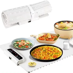 Bandeja de aquecimento elétrica de silicone Yongli aquecedores de alimentos portáteis almofada de aquecimento de silicone dobrável placa de aquecimento