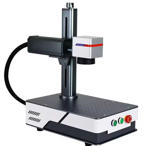 Machine de marquage laser à fibre rotative pour bijoux et colliers, JPT/Raycus/Max 20W 30W 50W, pour métal, acier, aluminium - Product Image 1