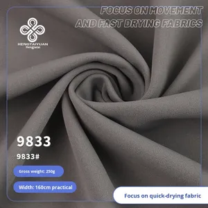 250g alta elasticidad de doble cara estiramiento <span class=keywords><strong>Spandex</strong></span> tela gruesa Leggings Material para Fitness Yoga ropa deportiva costilla - Product Image 2