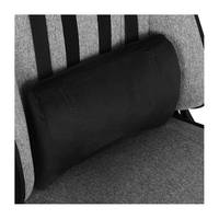 Chaise de jeu personnalisée de couleur verte avec accoudoirs 2D, tissu respirant, mousse haute densité, base en nylon, pivotante et inclinable