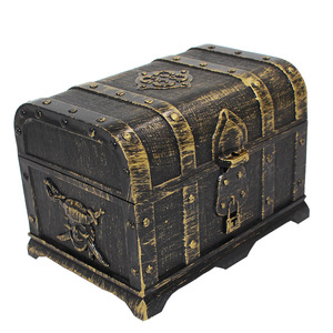 Cofre del Tesoro para Niños, Cofre del Tesoro Caribeño, Cofre Pirata, Cofre Antiguo de Plástico - Product Image 2