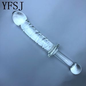Dildo in Vetro Borosilicato Liscio per Massaggio Prostatico <span class=keywords><strong>e</strong></span> Punto G, Giocattolo Sessuale Trasparente per Uomo o Donna - Product Image 2