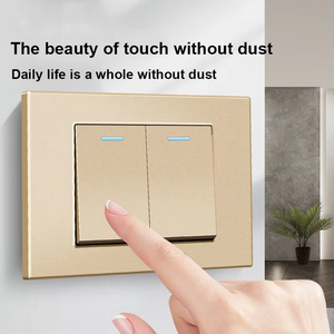 Interruptor de Pared Delgado 118 de 2 Ganglios y 1/2 Vía en Dorado, <span class=keywords><strong>Precio</strong></span> al por Mayor, Enchufes y Interruptores Eléctricos para el Mercado Estadounidense - Product Image 4