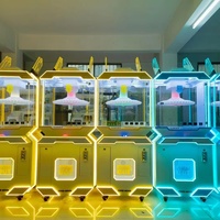 Machine à pinces Space Rabbit 40 pinces en acier inoxydable pour l'intérieur, pour centre commercial, avec fonction de pincement et de pêche de cadeaux
