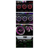 ICarsin - Éclairage d'ambiance intérieur LED 64 couleurs pour Mercedes Benz Classe A W177 CLA W118 2018-2024 - Accessoires de bande lumineuse