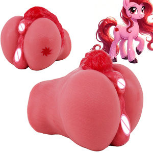 Masturbador Masculino Sunshine Liya, Serie Pony de Fantasía con Pelaje, Estimulador de Silicona para Hombre, Diseño de Doble Túnel, Textura Realista, para Adultos - Product Image 1