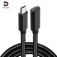Cable de Extensión USB 3.1 Gen2 Tipo C DFX de 1M, 10Gbps, Macho a Hembra, Cable Extensor 4K 60Hz para Laptop Hub