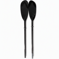 Pagaie de kayak ICAN 100% carbone KC02 220cm 4 sections pour Stand-Up Paddle gonflable, utilisation lacs et rivières, 950G