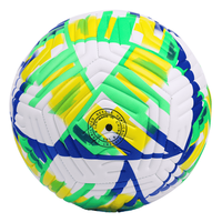 Ballon de football en PVC Aiju en gros, taille 5, cousu à la machine, haute qualité, tendance, cadeaux promotionnels, sports d'équipe, logo personnalisé