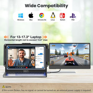 ตัวขยายห<span class=keywords><strong>น</strong></span>้าจอแล็ปท็อป FHD 1080P IPS 14 "อุปกรณ์ขยายจอภาพแล็ปท็อปชนิดปลั๊กแอน<span class=keywords><strong>ด</strong></span>์เพลย์ใช้ไ<span class=keywords><strong>ด</strong></span>้กับ Windows และ Mac - Product Image 5