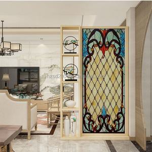 Vidrio Artístico Tiffany Estilo Americano Personalizado, Vidrio Decorativo para Puertas y Ventanas - Product Image 4