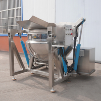 Industriële automatische blancheermachine voor het blancheerproces van groenten, fruit, aardappelen, zeevruchten, noten en voedsel.