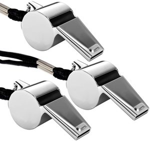 Silbato de metal paslanmaz çelik Metal düdük eğitim hakem acil yüksek sesle düdük politikası - Product Image 6