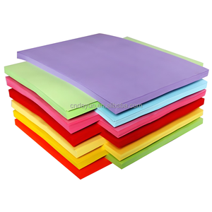 Qualité 120gsm 160gsm <span class=keywords><strong>A4</strong></span> <span class=keywords><strong>A3</strong></span> papier couleur 500 feuilles Pack enfants bricolage artisanat papier de couleur rame imprimable en gros papier de couleur - Product Image 1