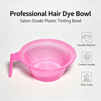 Bol de coloration capillaire en plastique avec poignée, gradué, pour salon de coiffure et teinture des cheveux – Vente en gros