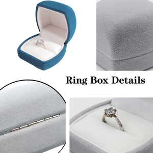 Spot Wholesale High-end Hot Selling Velvet <b>Ring</b> <b>Box</b> Necklace Pendant Jewelry Packaging <b>Box</b> - Product Image 5