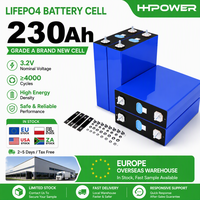   Cellule de batterie LiFePO4 prismatique de qualité A LF230 3.2V 230Ah, cellule rechargeable au phosphate de fer et de lithium pour le stockage d'énergie solaire