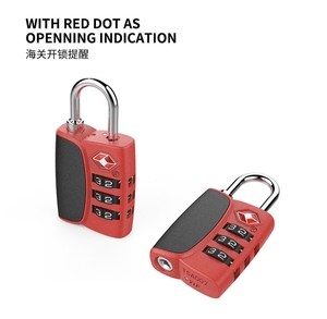 กุญแจล็อคกระเป๋าเดินทางแบบ <span class=keywords><strong>TSA</strong></span>  ตัวล็อคทำจากโลหะผสมสังกะสี  รหัสผ่าน 3 หลัก  ล็อคเพื่อความปลอดภัยแบบ <span class=keywords><strong>TSA</strong></span> - Product Image 4