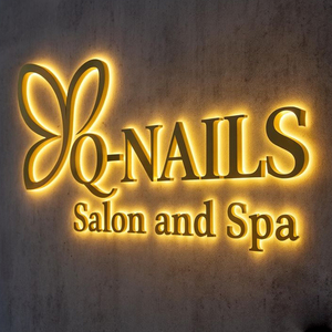 Insegne Luminose in Acciaio Inox con Retroilluminazione, Lettere 3D LED Personalizzate in Metallo Dorato Spazzolato <span class=keywords><strong>per</strong></span> Esterni - Product Image 5