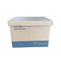 Boîte de rangement pour dossiers, boîte en papier Kraft marron, emballage en Carton pour Documents, Offre Spéciale