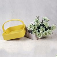 Panier de fleurs en rotin personnalisé avec poignée en cuir Petit panier en cuir blanc Panier de pique-nique en cuir
